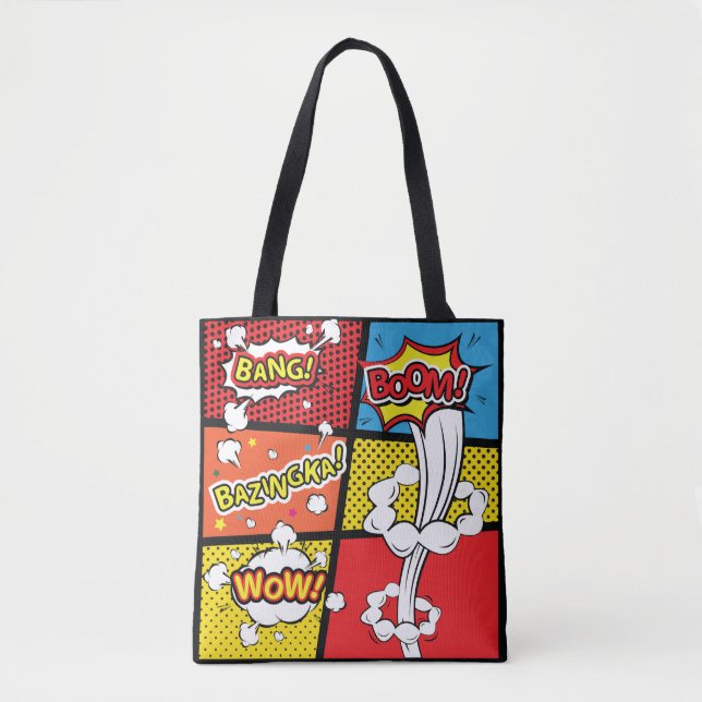 Comic Pop Art Tasche (Vorderseite)