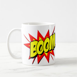Comic Pop Art Yellow BOOM Neuartiges Funny Kaffeetasse