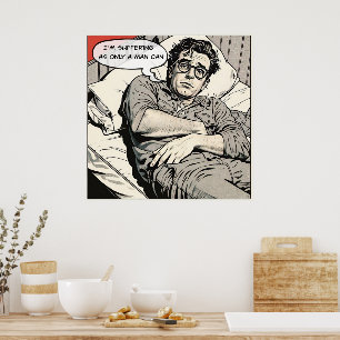 Comic-Poster der 50er Jahre für Männer Poster