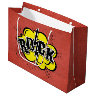 Comic-Rock-Abbildung Große Geschenktüte