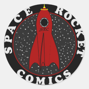 Comic Runder Aufkleber