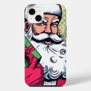 Comic Santa/Weihnachten iPhone 14 Plus Hülle