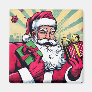 Comic Santa/Weihnachten Magnet