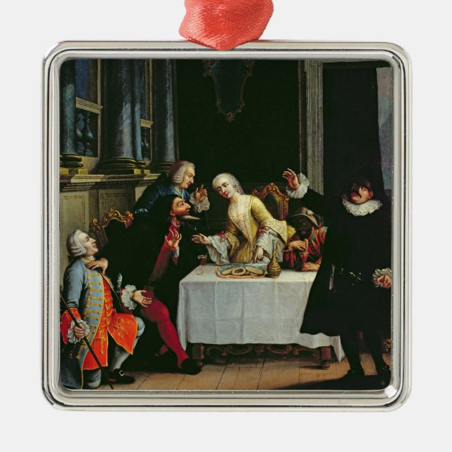 Comic-Schauspieler Silbernes Ornament (Vorne)