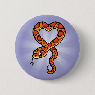 Comic-Schlange Button