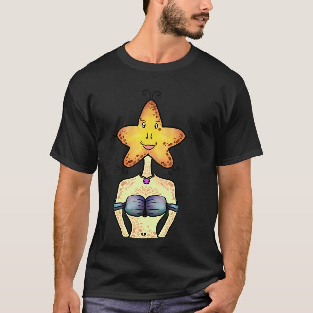 Comic-Seestern T-Shirt (Vorderseite)