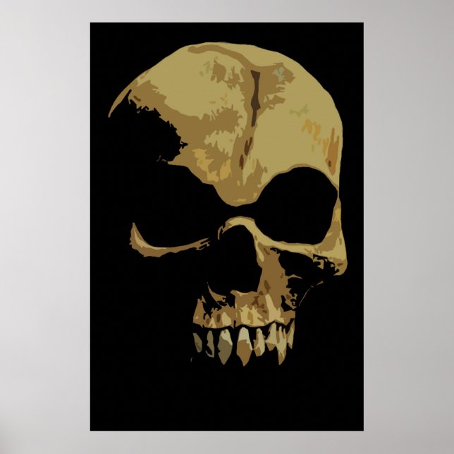 Comic Skull Poster (Vorne)