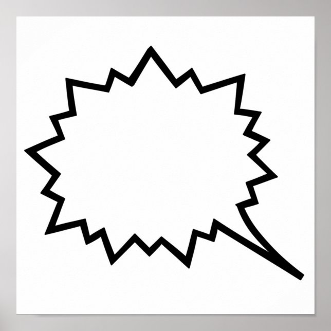 Comic-Sprechblase Poster (Vorne)