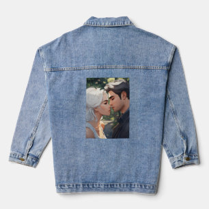 Comic-Stil Jeansjacke