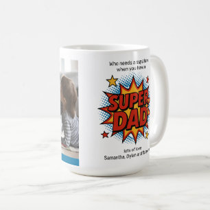 Comic Stil Super-Dad Fügen Sie Ihr Foto hinzu Vate Kaffeetasse