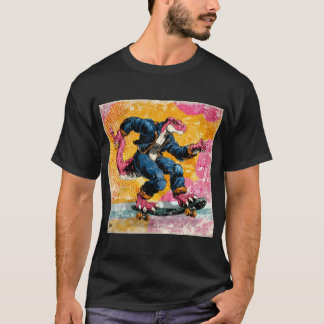 Comic Street Dino Skater im blauen Jackett T-Shirt