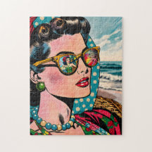 Comic Style Art | Frau Watching Hula Dancer