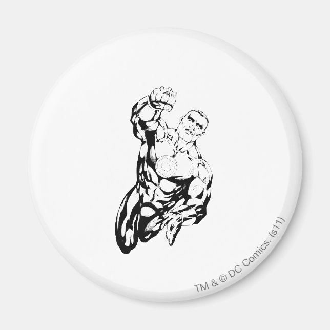 Comic Style - Aufblasen, Schwarz und Weiß Magnet (Vorne)