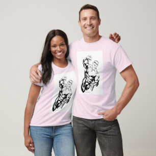 Comic Style - Aufblasen, Schwarz und Weiß T-Shirt