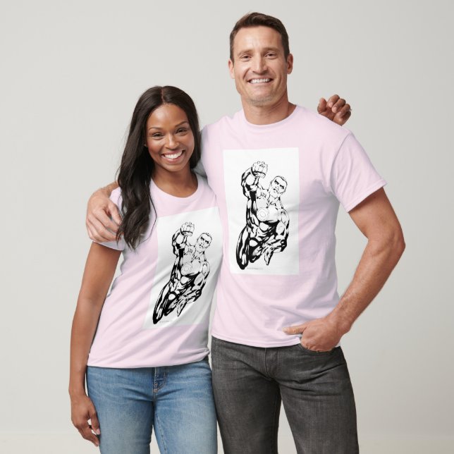 Comic Style - Aufblasen, Schwarz und Weiß T-Shirt (Unisex)