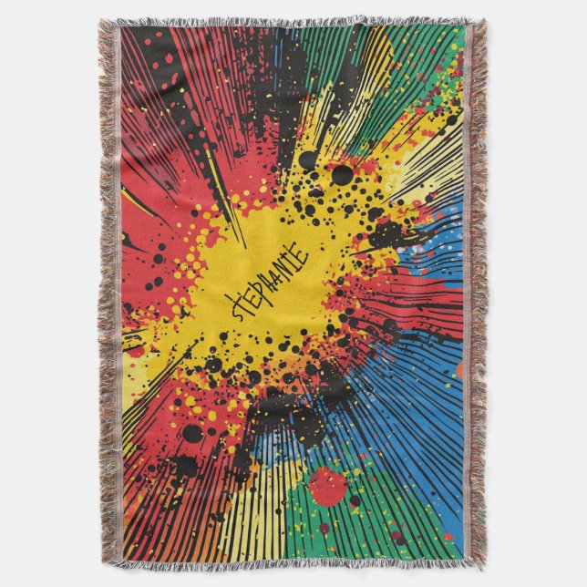 Comic Style Pop Art Explosion (10) Decke (Vorderseite Vertikal)