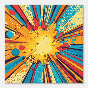 Comic Style Pop Art Explosion (11) Tapete