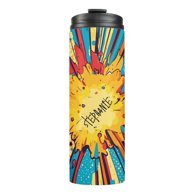 Comic Style Pop Art Explosion (11) Thermosbecher (Vorderseite)