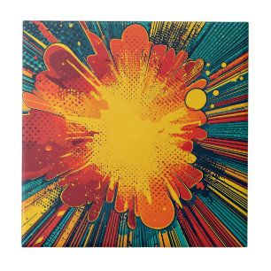 Comic Style Pop Art Explosion (1) Fliese