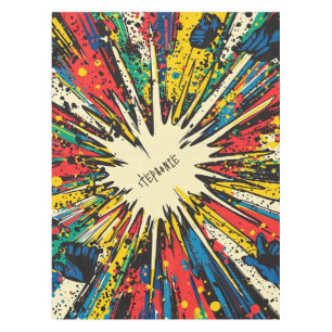 Comic Style Pop Art Explosion (2) Tischdecke