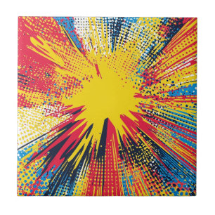 Comic Style Pop Art Explosion (3) Fliese