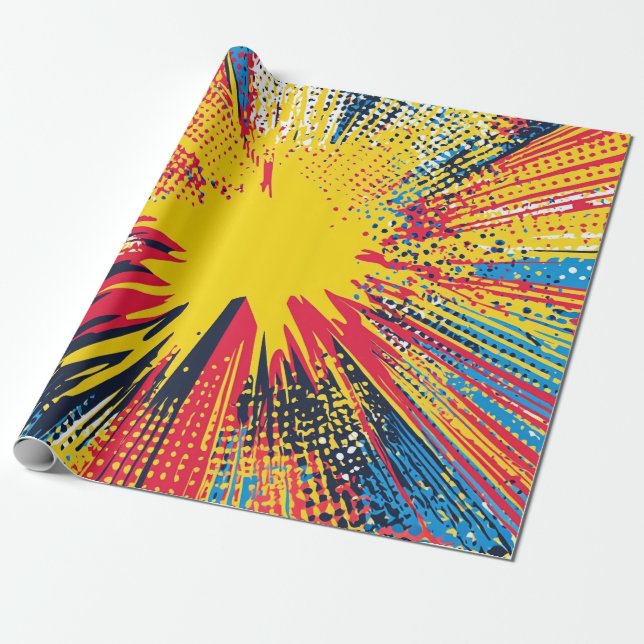 Comic Style Pop Art Explosion (3) Geschenkpapier (Ungerollt)