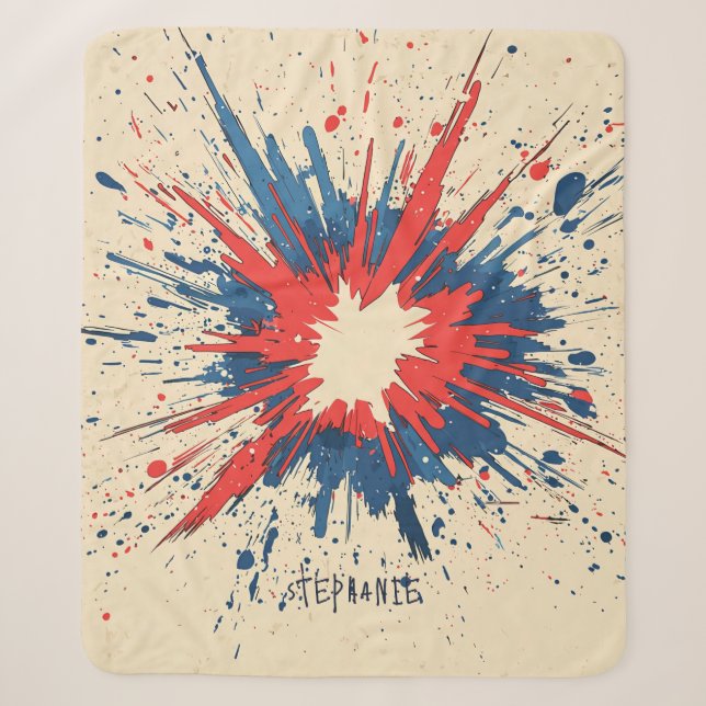 Comic Style Pop Art Explosion (5) Sherpadecke (Vorderseite)