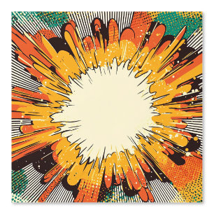 Comic Style Pop Art Explosion (6) Tapete