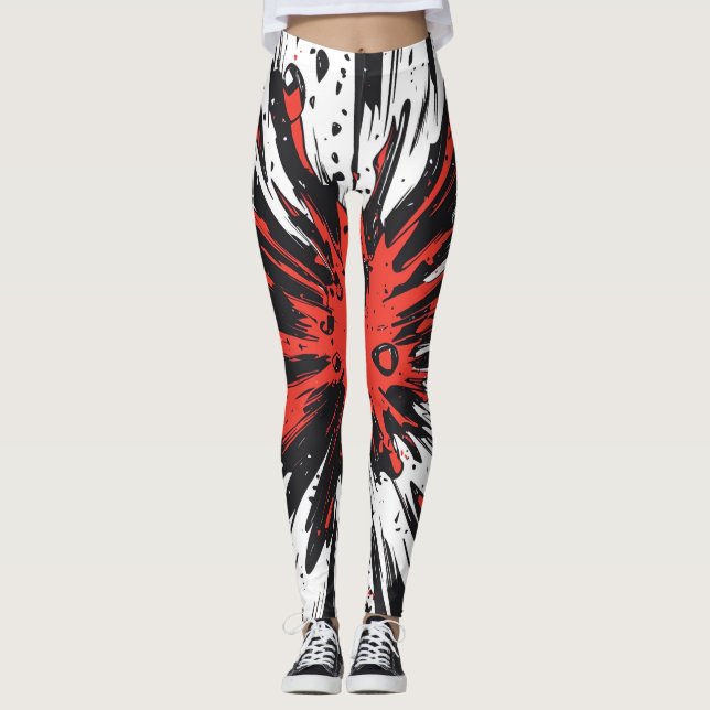 Comic Style Pop Art Explosion (7) Leggings (Vorderseite)