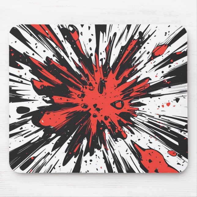 Comic Style Pop Art Explosion (7) Mousepad (Vorne)