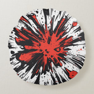 Comic Style Pop Art Explosion (7) Rundes Kissen