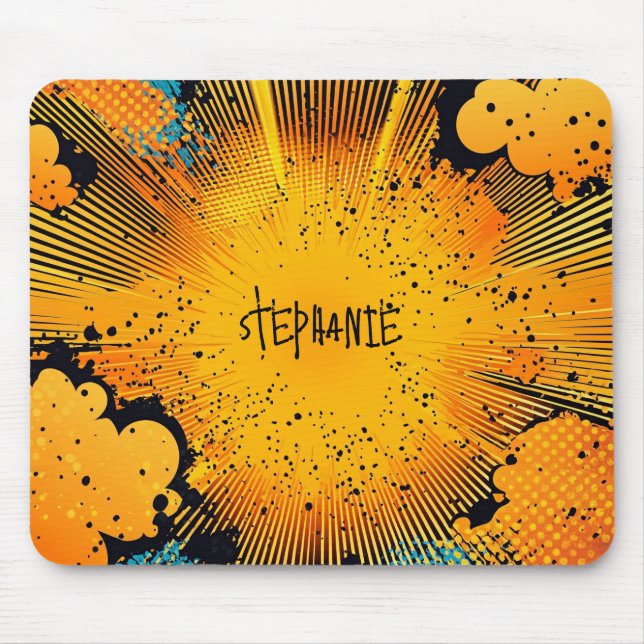 Comic Style Pop Art Explosion (8) Mousepad (Vorne)