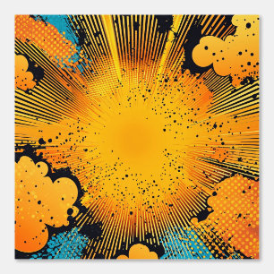 Comic Style Pop Art Explosion (8) Tapete