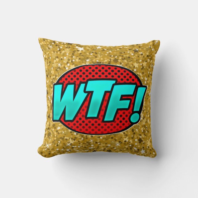 Comic Style Pop Art Retro Kissen (Vorderseite)