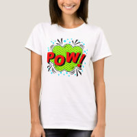 Comic Style Pop Art Retro Rot Grün POW