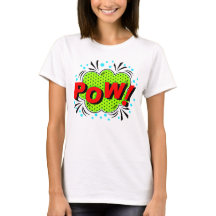 Comic Style Pop Art Retro Rot Grün POW