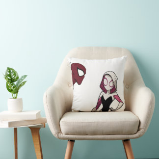 Comic Style Superhero Throw Pillow Kissen