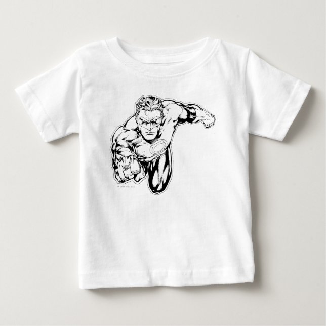 Comic Style - Vordere Klingeltöne, Schwarz und Wei Baby T-shirt (Vorderseite)