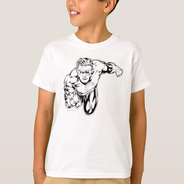 Comic Style - Vordere Klingeltöne, Schwarz und Wei T-Shirt (Vorderseite)