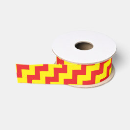 Comic Superhero Zig Zag Roter Gelber Spaß Ripsband