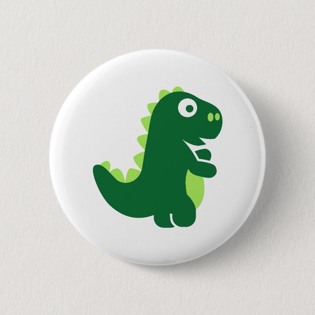 Comic T-Rex Button (Vorderseite)