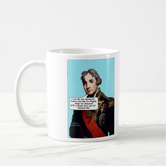 Comic-Tasse Admiral Nelson Kaffeetasse (Links)