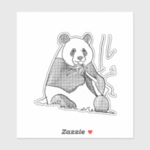 Comic Ton Panda Sticker