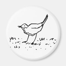 Comic-Vogel-Stift-Kunstzeichnung