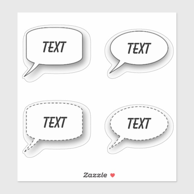 Comic Wort Cloud Wort Blase Pop Kunst Aufkleber (Blatt)