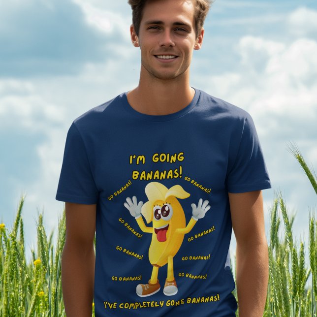 Comical Banana Jokes "Ich gehe Bananen!" Funny T-Shirt (Von Creator hochgeladen)