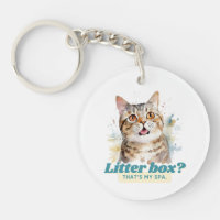 Comical Kitty "Litter Box ? C'est mon Spa"