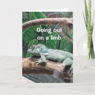 COMICAL LIZARD DIT "TU ES 30" CARTE D'ANNIVERSAIRE