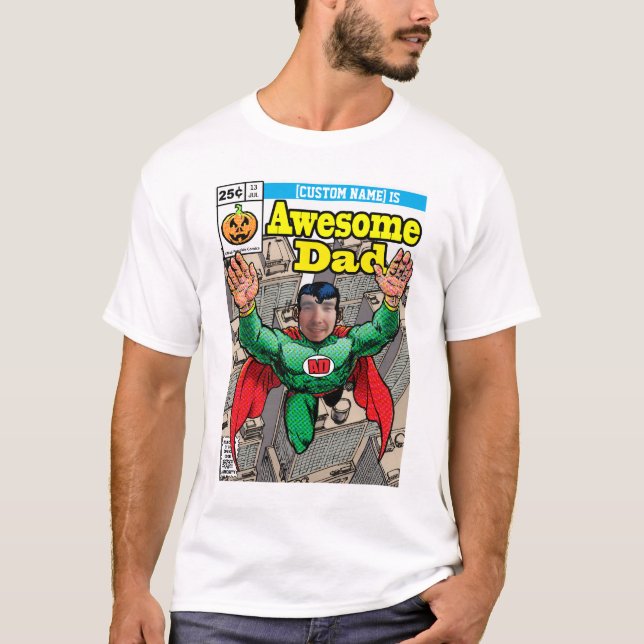Comicart kundengerechter Superhero T-Shirt (Vorderseite)