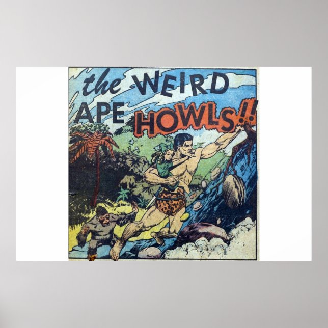 Comicen des Goldenen Horrors | beängstigendes Retr Poster (Vorne)